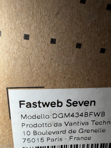 Nuovo fastweb seven modem - nuovo,